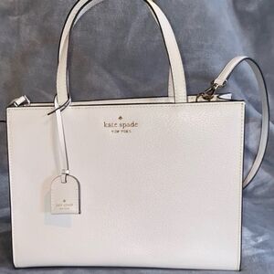 Kate Spade White Satchel. Handbag.